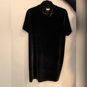 Madewell velvet shirt dress